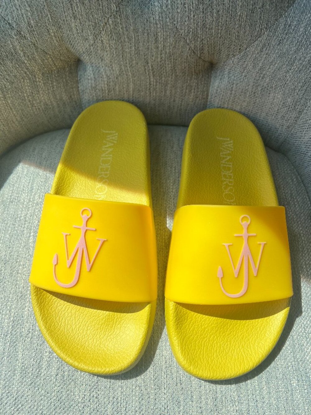 JW Anderson Anchor Logo Rubber Slide